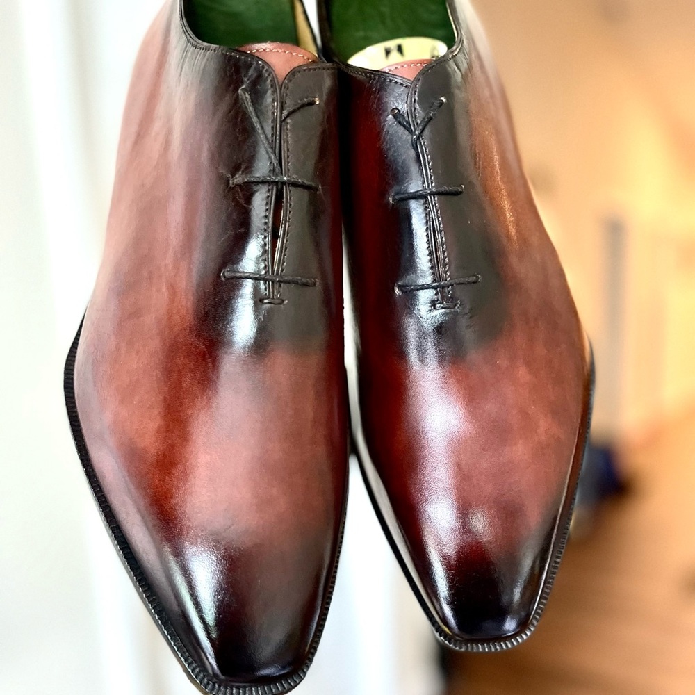 Handmade and hand painted oxfords